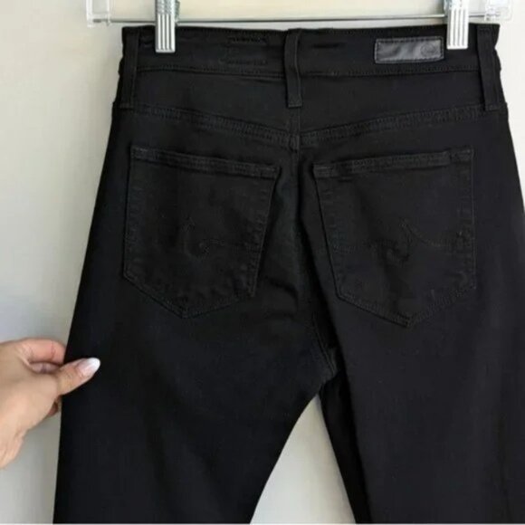 AG Farrah High-Rise Skinny Jeans - Black - Picture 3 of 7